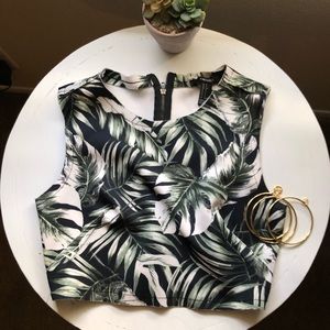 Tropical crop top SMALL